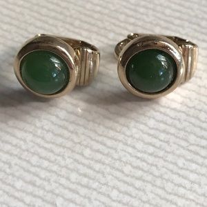 Jade earrings